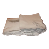 Vintage embroidered tablecloth 250 x 170 and 12 towels