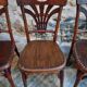 Ensemble de 4 chaises bistrot françaises anciennes Thonet – vers 1920