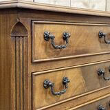 Small English mahogany chest of drawers from the 50s