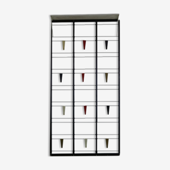 Scale wall mount coat rack with hat shelf by Coen de Vries for Pilastro