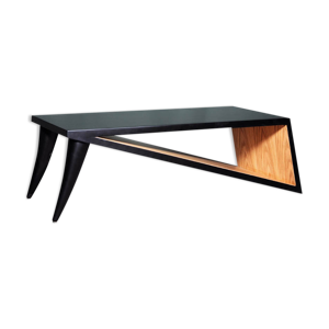 table basse en laque noire