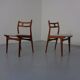 Model 138 Teak & Kvadrat Hallingdal Dining Chairs by Johannes Andersen for Uldum Møbelfabrik, Denmark, 1960s, Set of 2