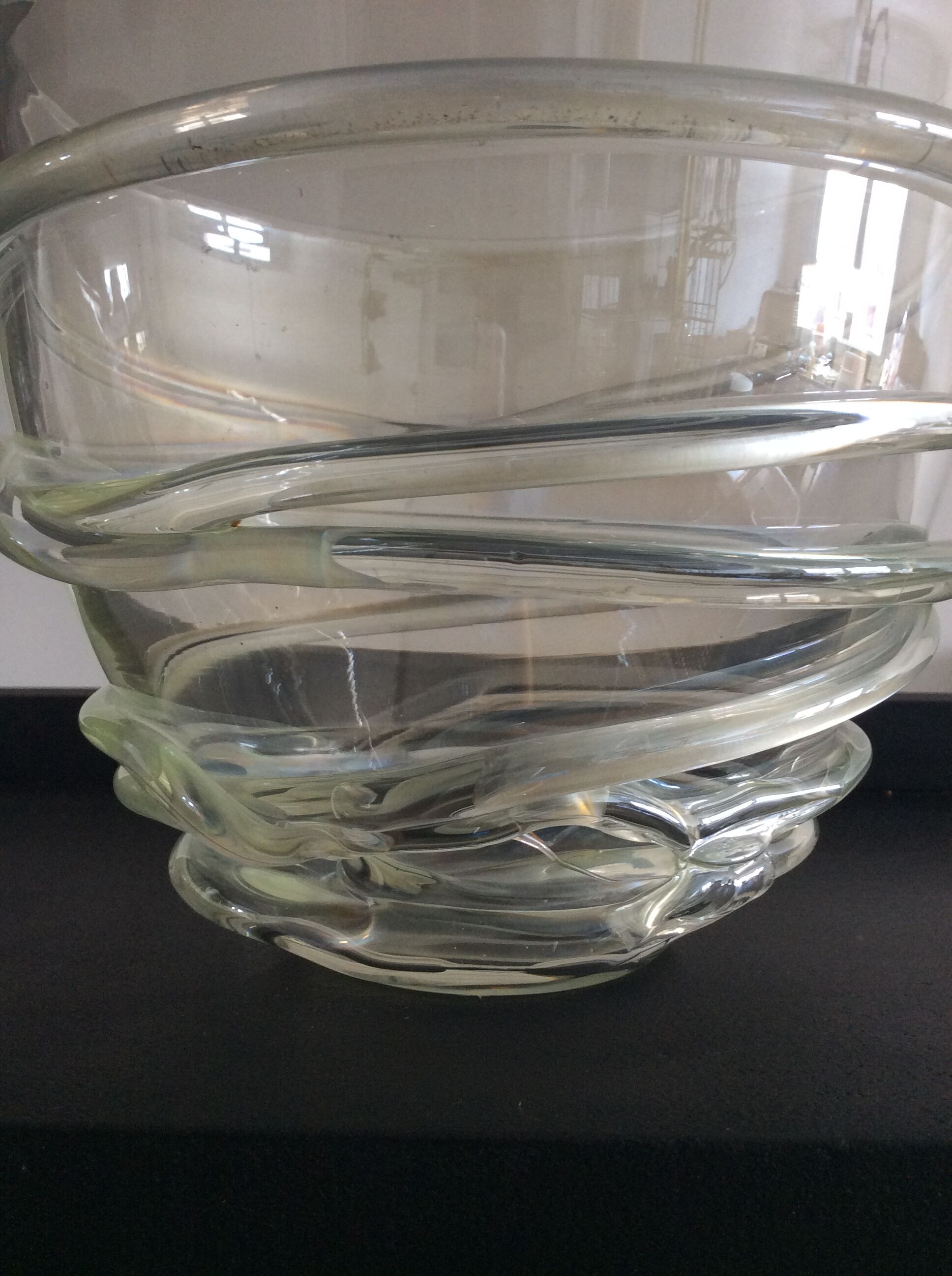Vase murano vintage en pâte de verre