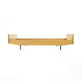 Single bed frame in ash, 1950s.