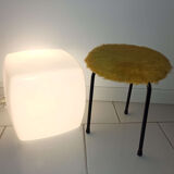 Vintage 1970s light light lamp in white plastic