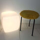 Luminaire cube lumineux vintage années 1970 en plastique blanc