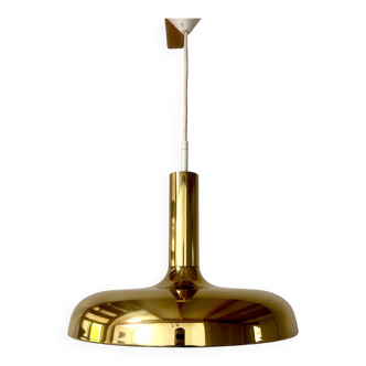 Vintage golden pendant light / Germany, 60-70s