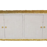 White and gold enfilade, in the Italian style, circa 1980.