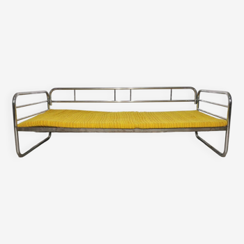 Bauhaus Chrome Sofa by Robert Slezak for Slezak Factories, 1930s