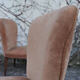 Velvet armchairs, 1950s, set of 2