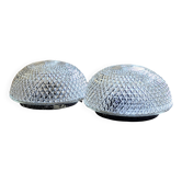 Lot de 2 plafonniers pointes de diamant (L-0185-2)