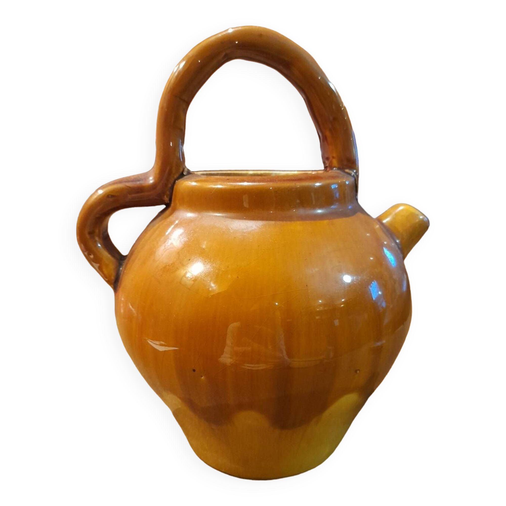 Glazed terracotta gargoulette