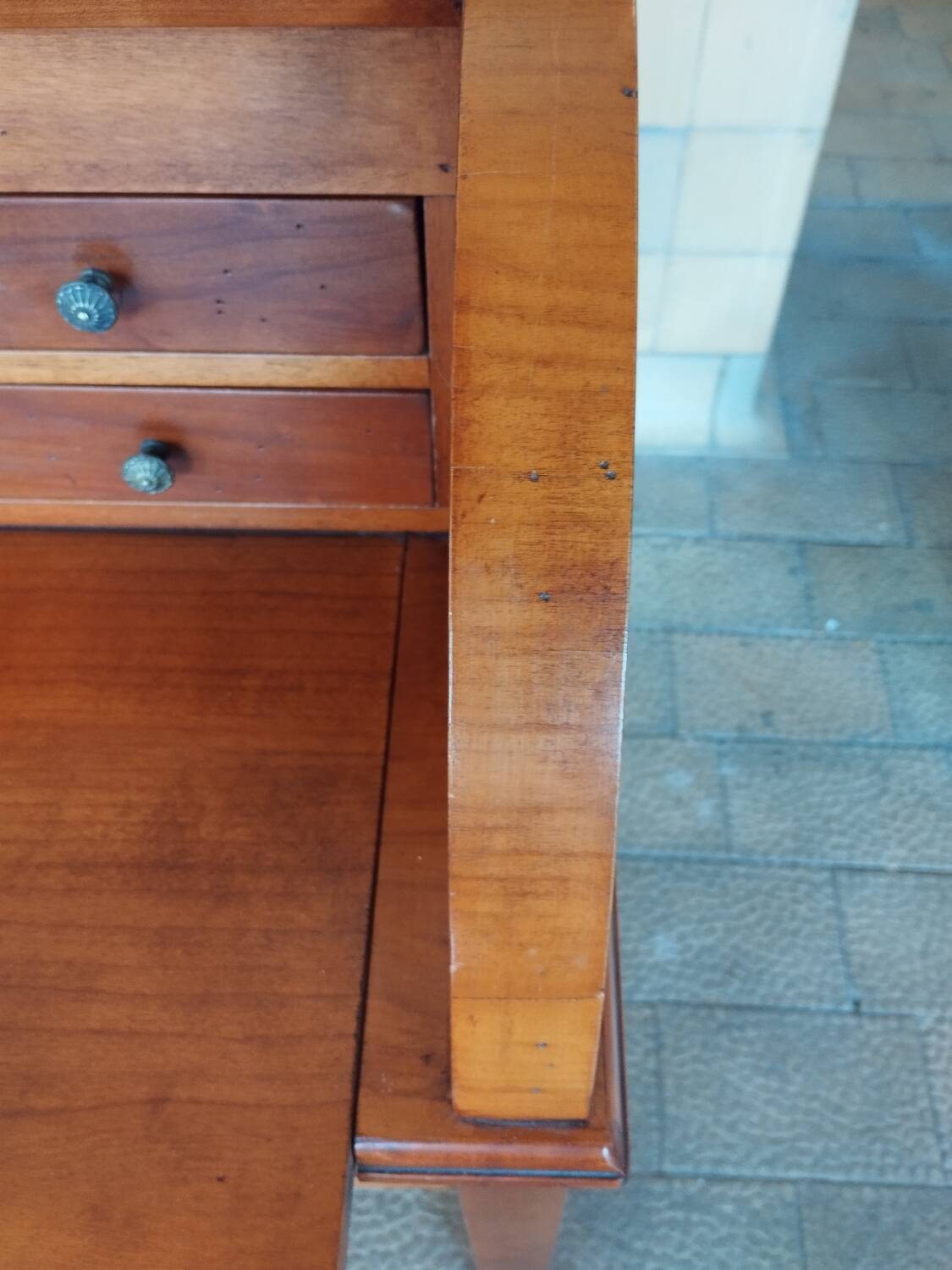 Antique cylindrical desk, Louis XVI style