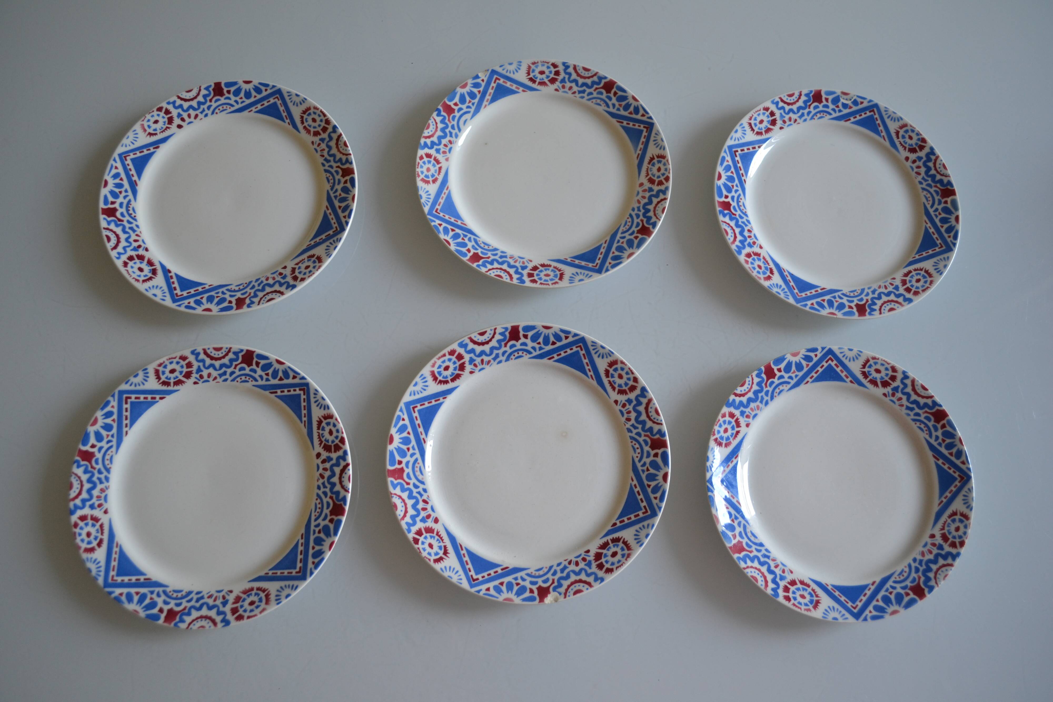Sarreguemines Tabriz Set of 6 dessert plates