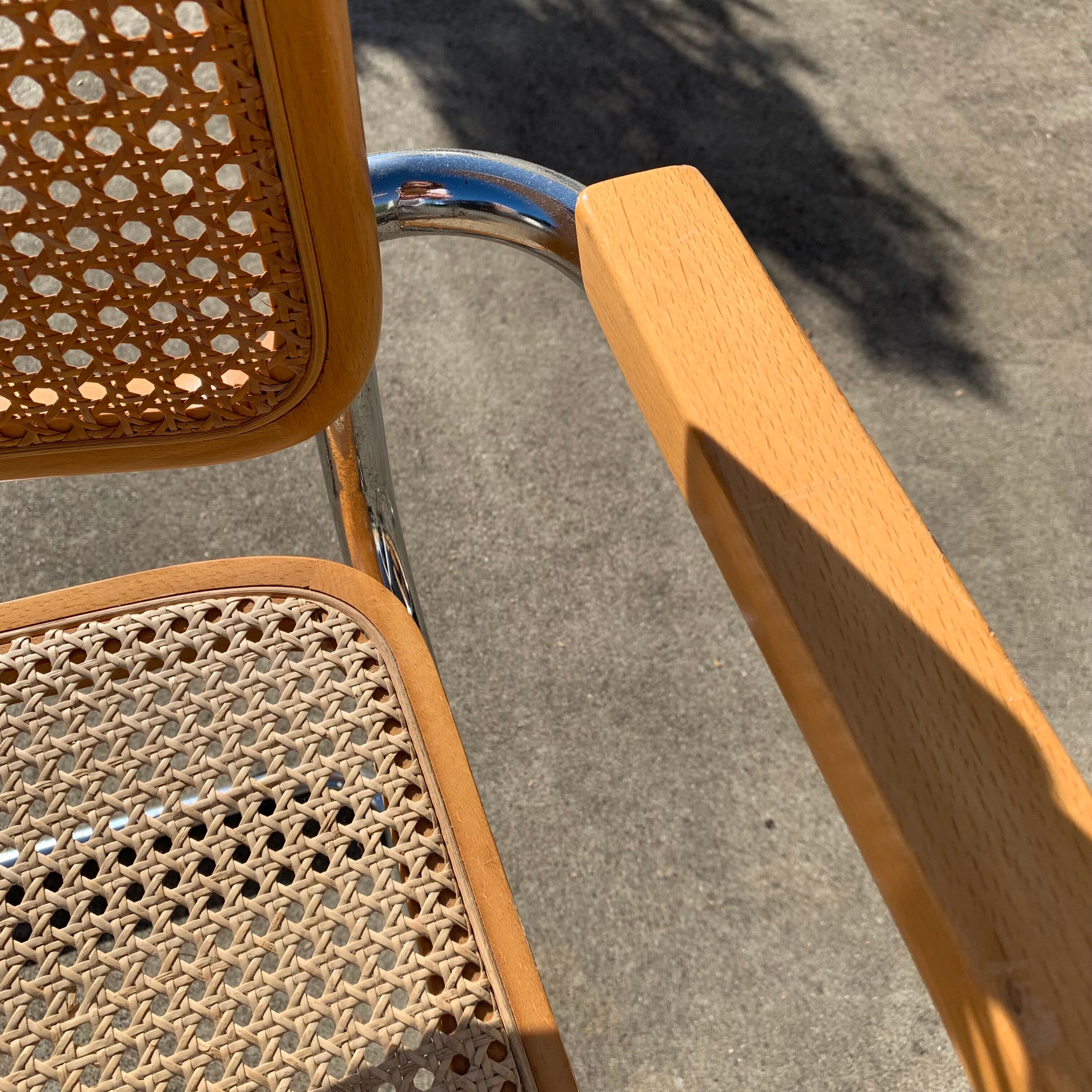 Série de 6 fauteuils B64 de Marcel Breuer