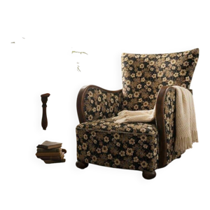 Fauteuil/chaise de cocktail - motif floral