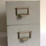 Pair of gray drawers with separator