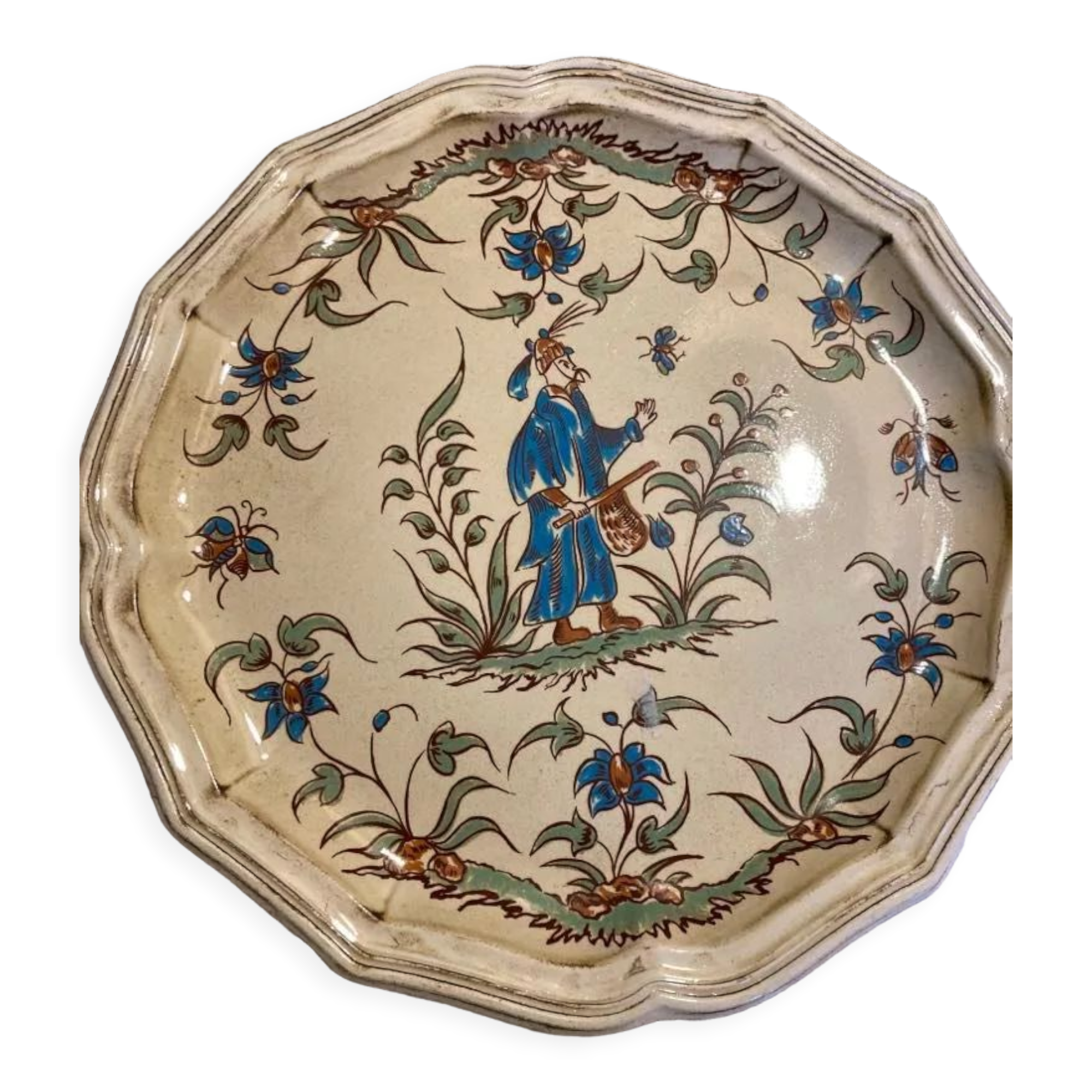 Assiette Moustiers au chinois