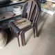 Lot de chaises bistrot vintages empilables