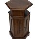 Vintage Hexagonal Side Cabinet with Door Small Side Table Column