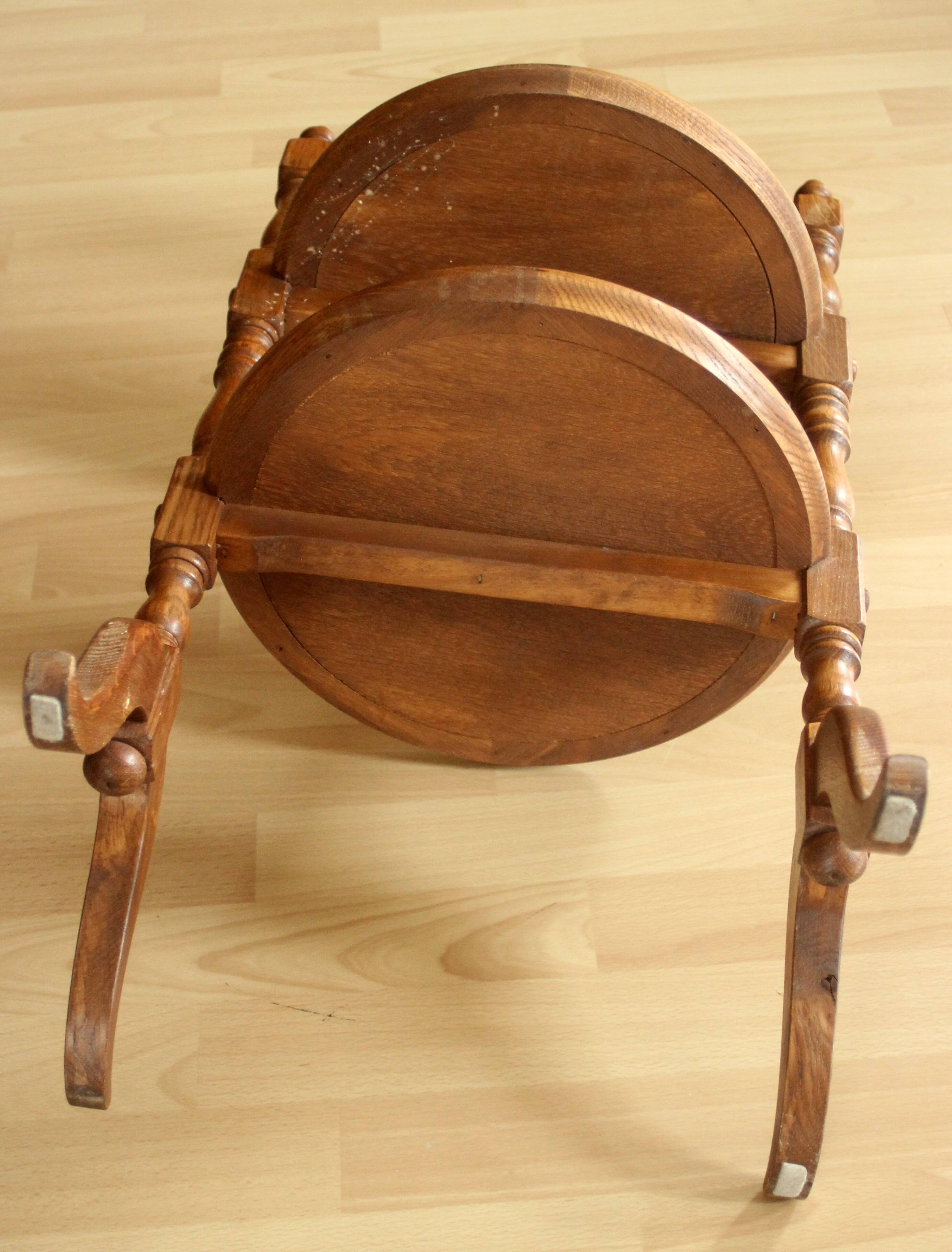 Side table - etagere - handmade of oak wood