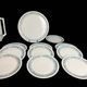 Coffee service tea dessert porcelain Limoges Jammet-Seignolle 20th century