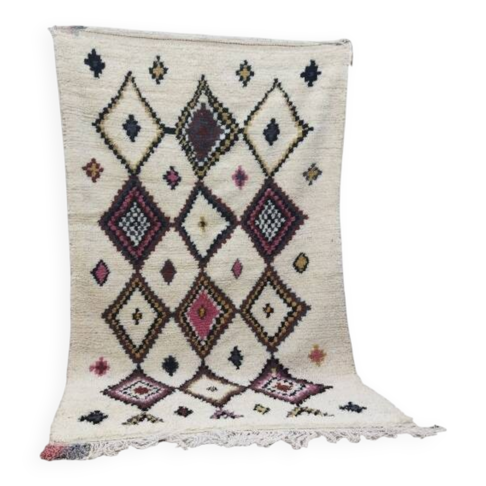 Azilal Berber rug in handmade wool 240 X 145 CM