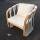 Wabisabi rattan lounge chair / single seat / club armchair