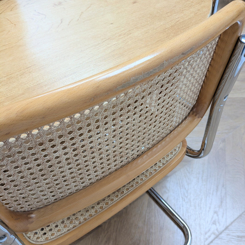 Lot de 4 chaises Cesca B32 par Marcel Breuer