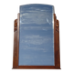 Art Deco mirror in walnut frame 126/88cm