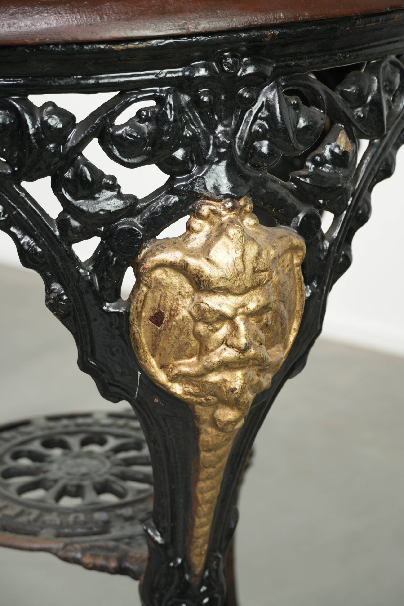 Antique English bistro/side table from the early 20th century