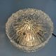 Ancienne applique ou plafonnier en verre texturé vintage
