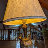 Bronze and marble desk lamp in Art Deco style