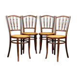4 Viennese Bistro Fischel chairs, 20th century,