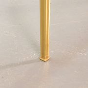 Solid Brass Side Tables with Smokey Glass Top by Vereinigte Werkstatten 70s