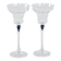 Pair of glass tumblers, Danish design, 1970s, manufactured in Denmark
