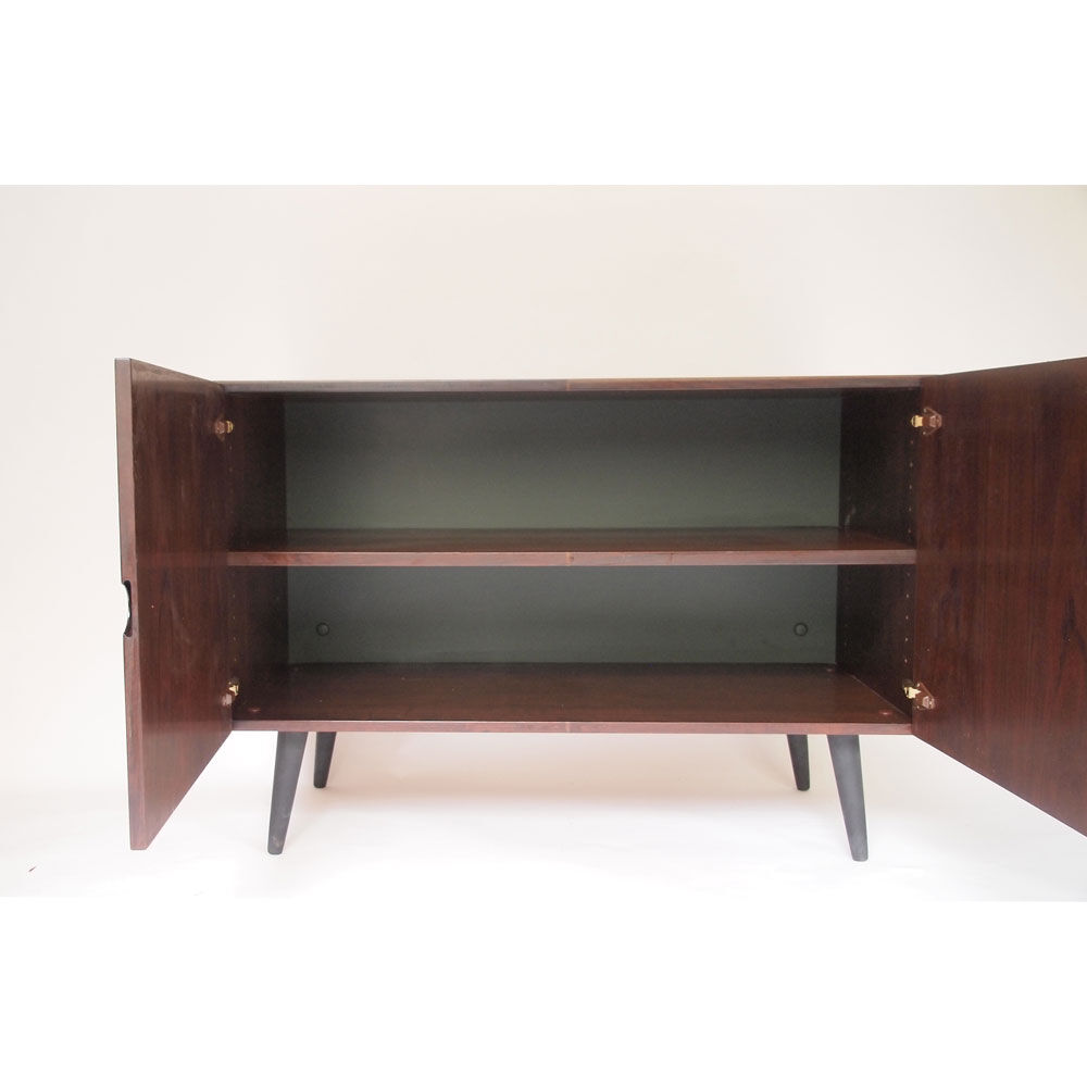 Small Danish Scandinavian row Palissandre de Rio