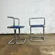 Vintage design tube frame dining chairs