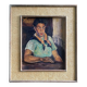 Painting 1942 "The Young Man with the Scarf"