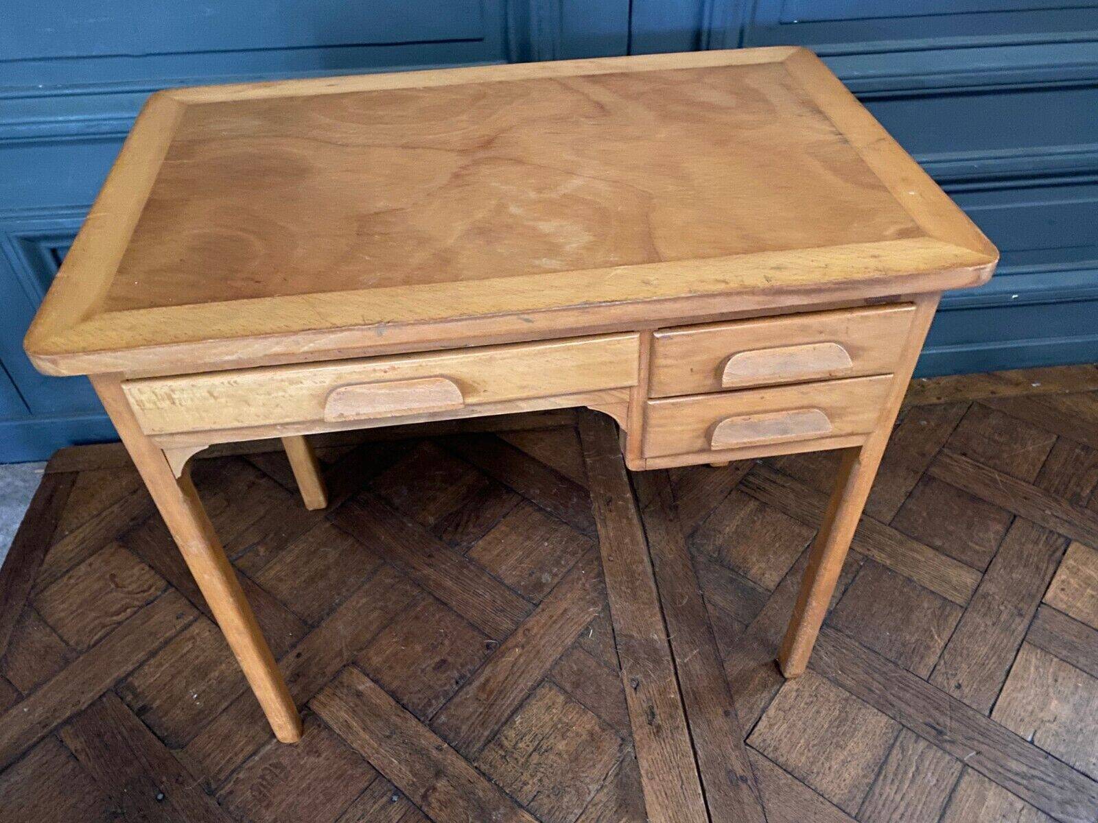 Small children's desk Forbo French design three drawers 1960