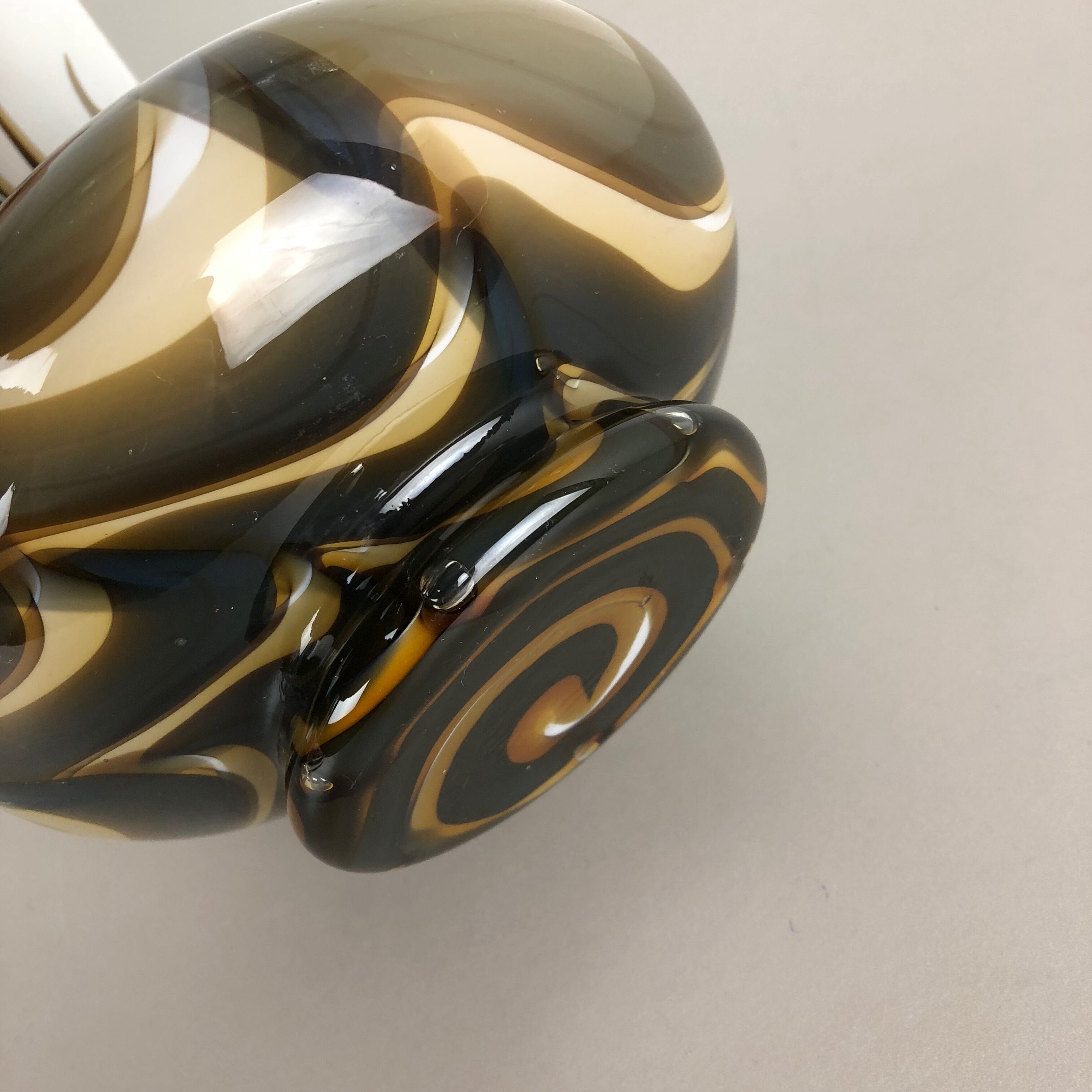 Rare Extra Large Vintage Pop Art Opaline Florence Glass Vase Design, Italy 1970s