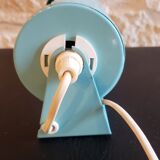 Vintage blue tilting wall lamp