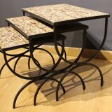 Ceramic nesting tables, 1950s