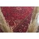 1960s Vintage Persian Handmade Wool Cotton Red Area Rug  242x339