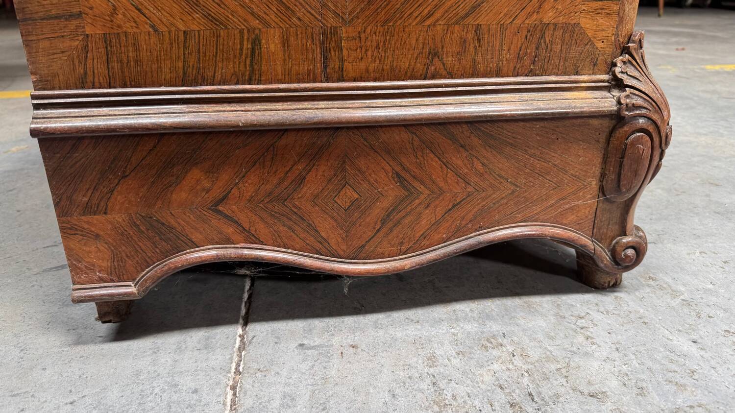 Antique chest of drawers with marble top