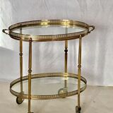 Serving table brass twentieth neoclassical