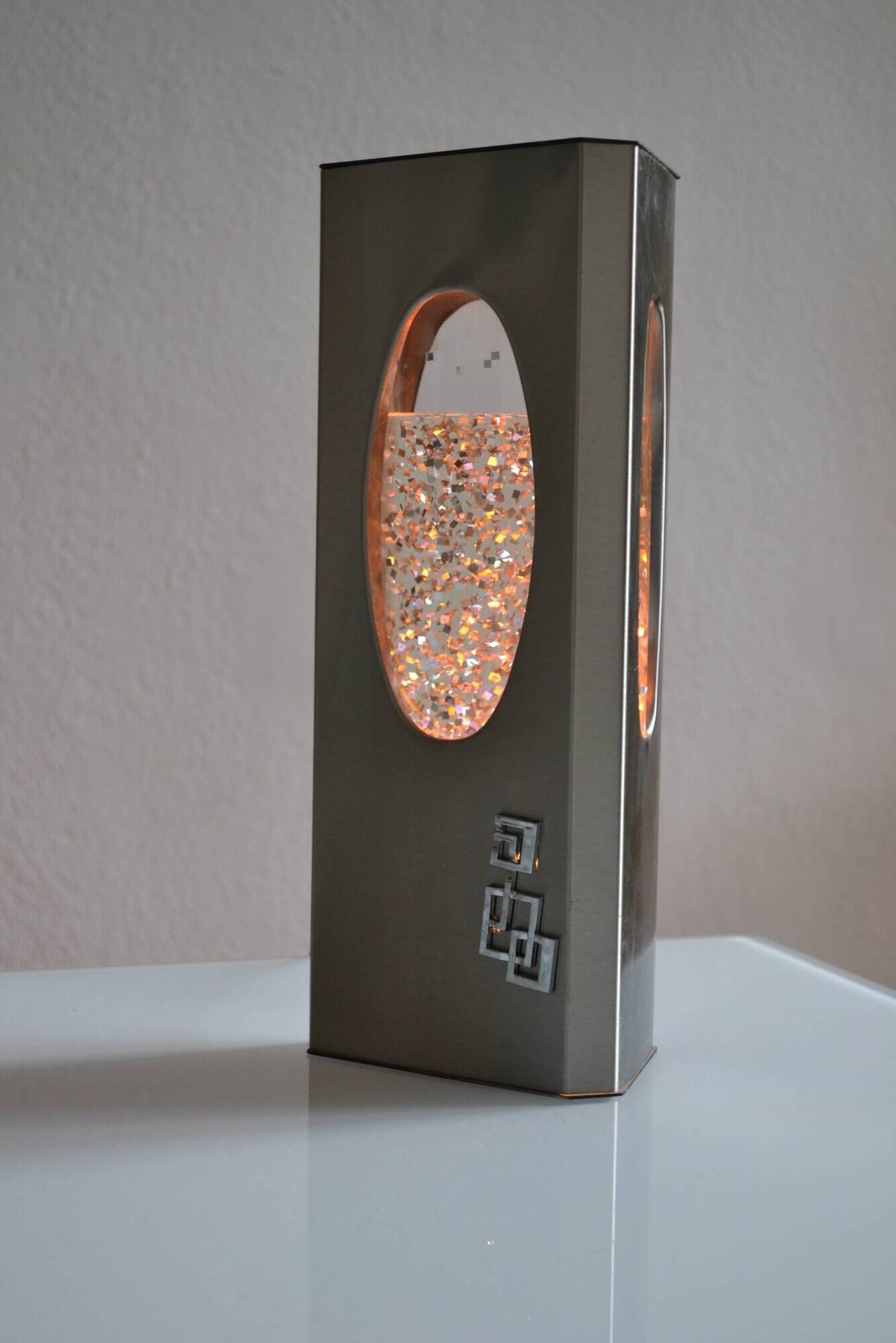 Vintage Space Age Psychedelic 70s 1970s Glitter Lamp