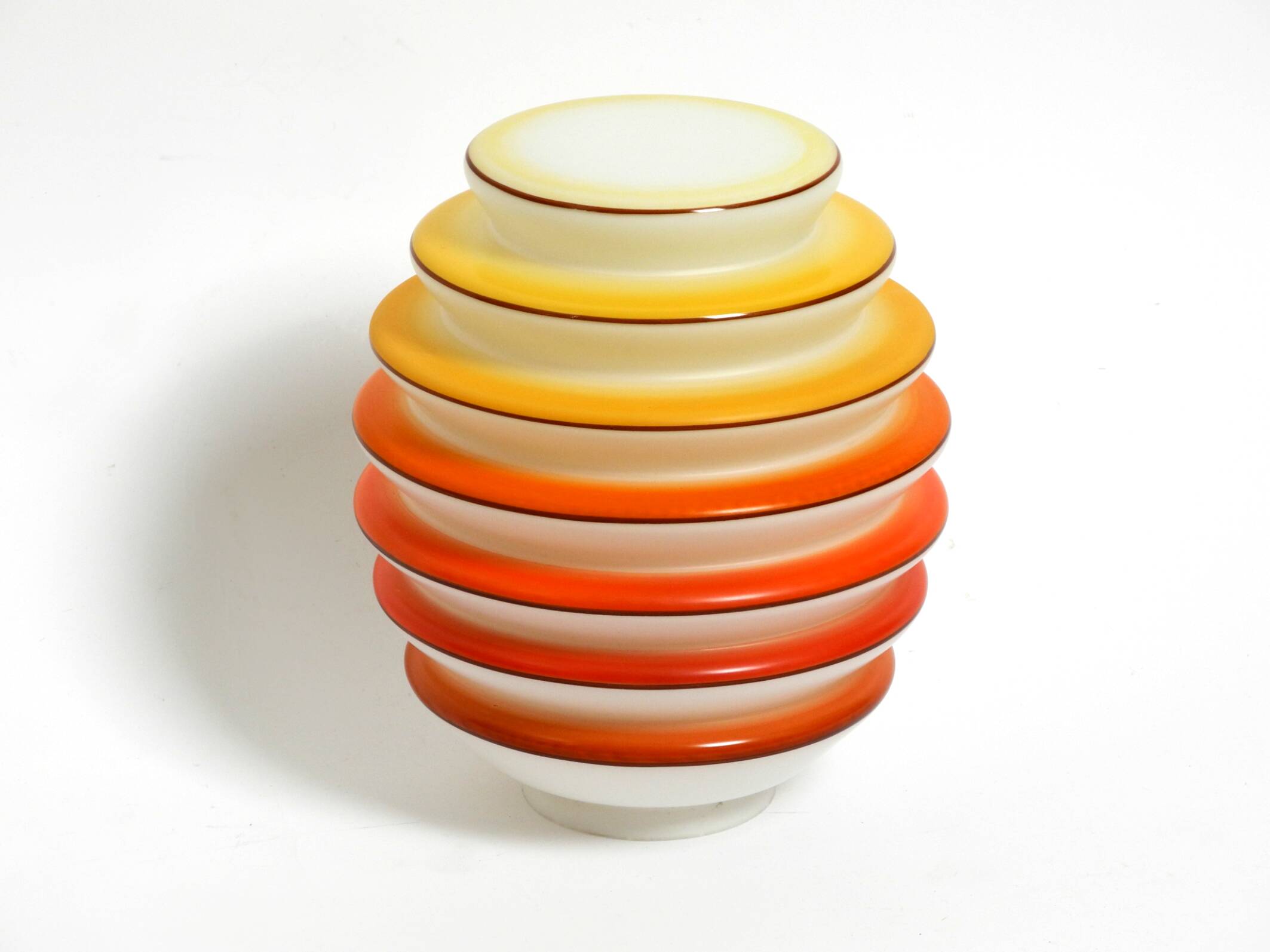 Beautiful rare original glass ceiling lamp from the 1930s