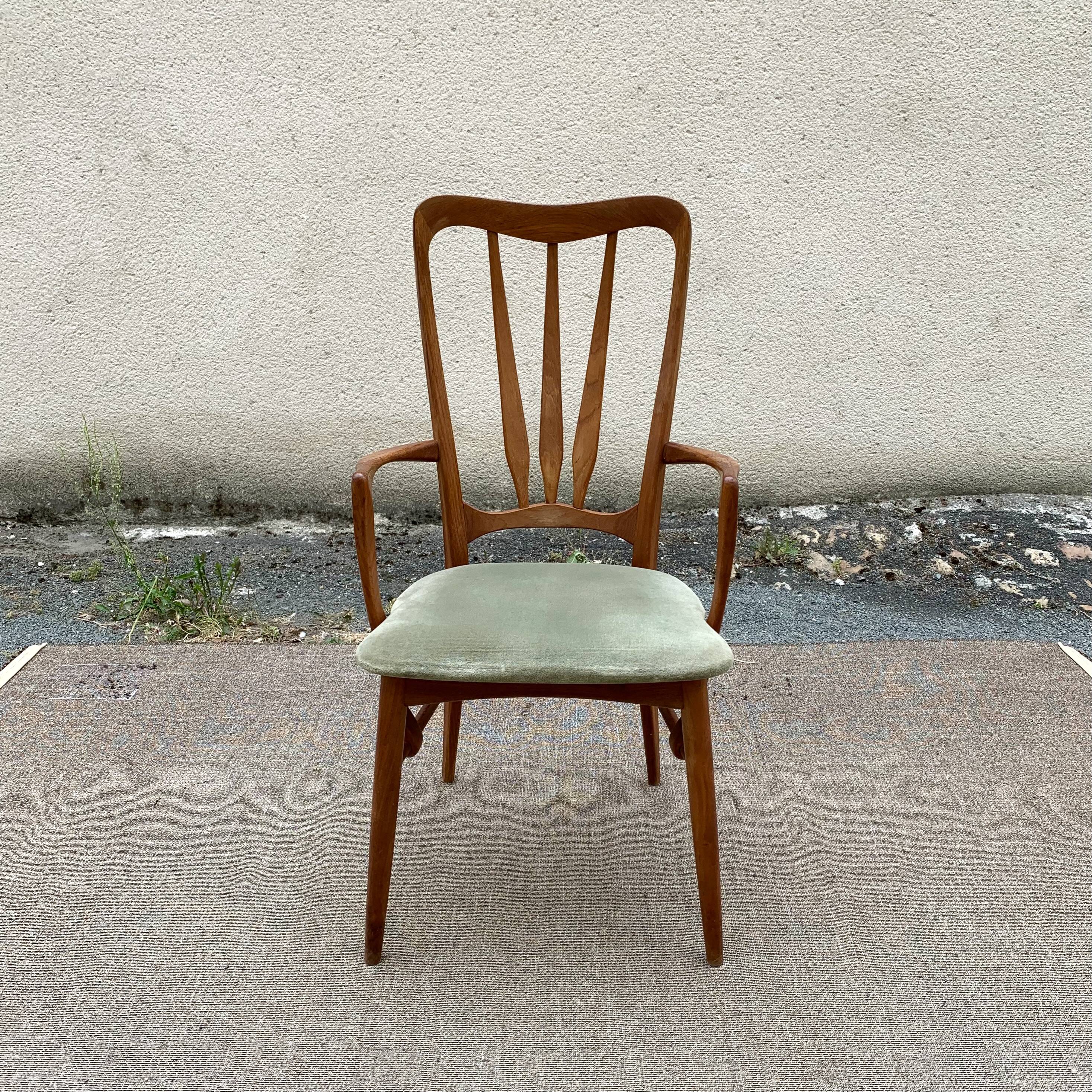 Fauteuil bridge Ingrid, Niels Koefoed / Danemark 1960