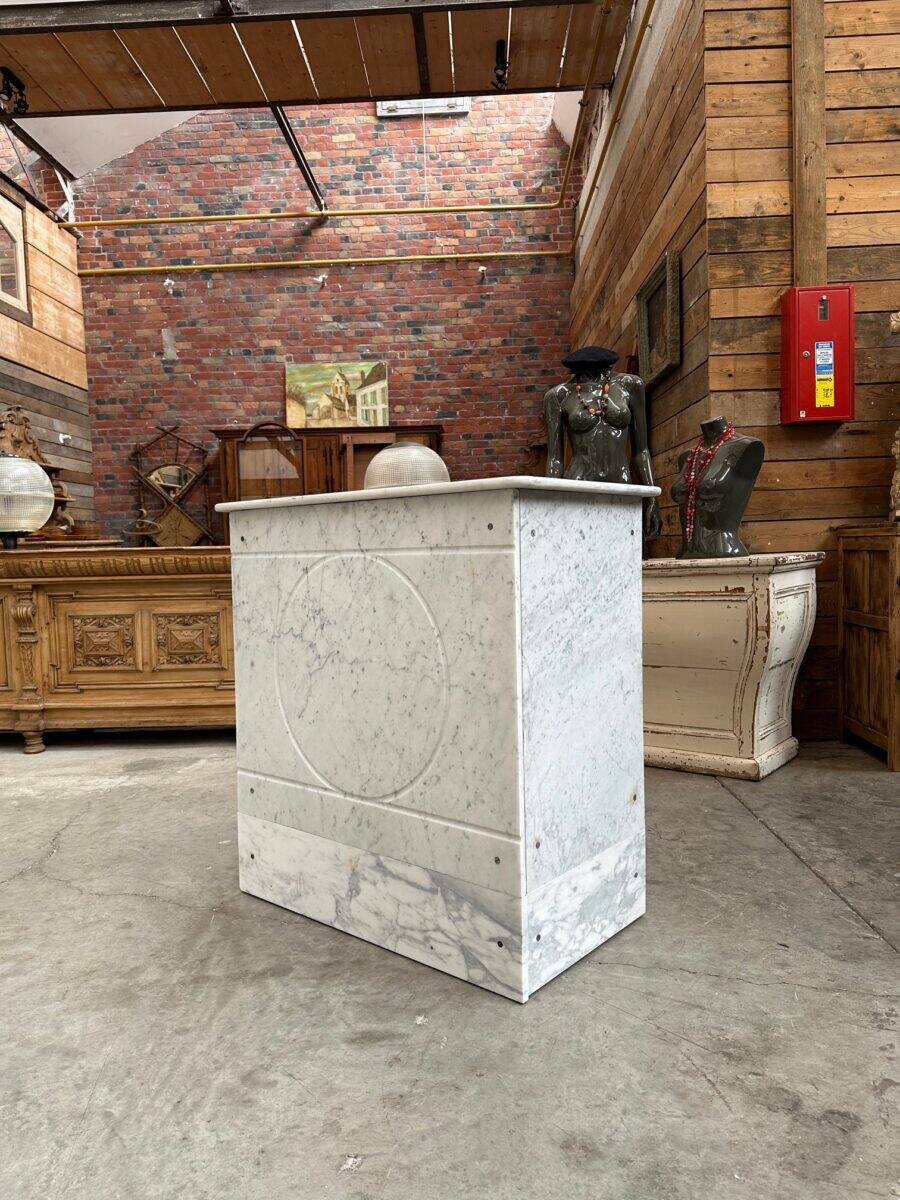 Bakery counter from the early 20th century in marble